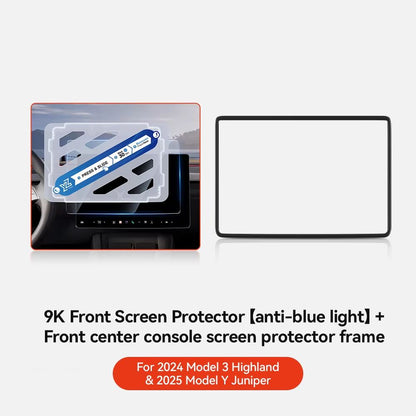 YZ Tempered Glass Screen Protector For Tesla Model 3Y  Matte AntiGlare HD Film For 20212025 Center  15