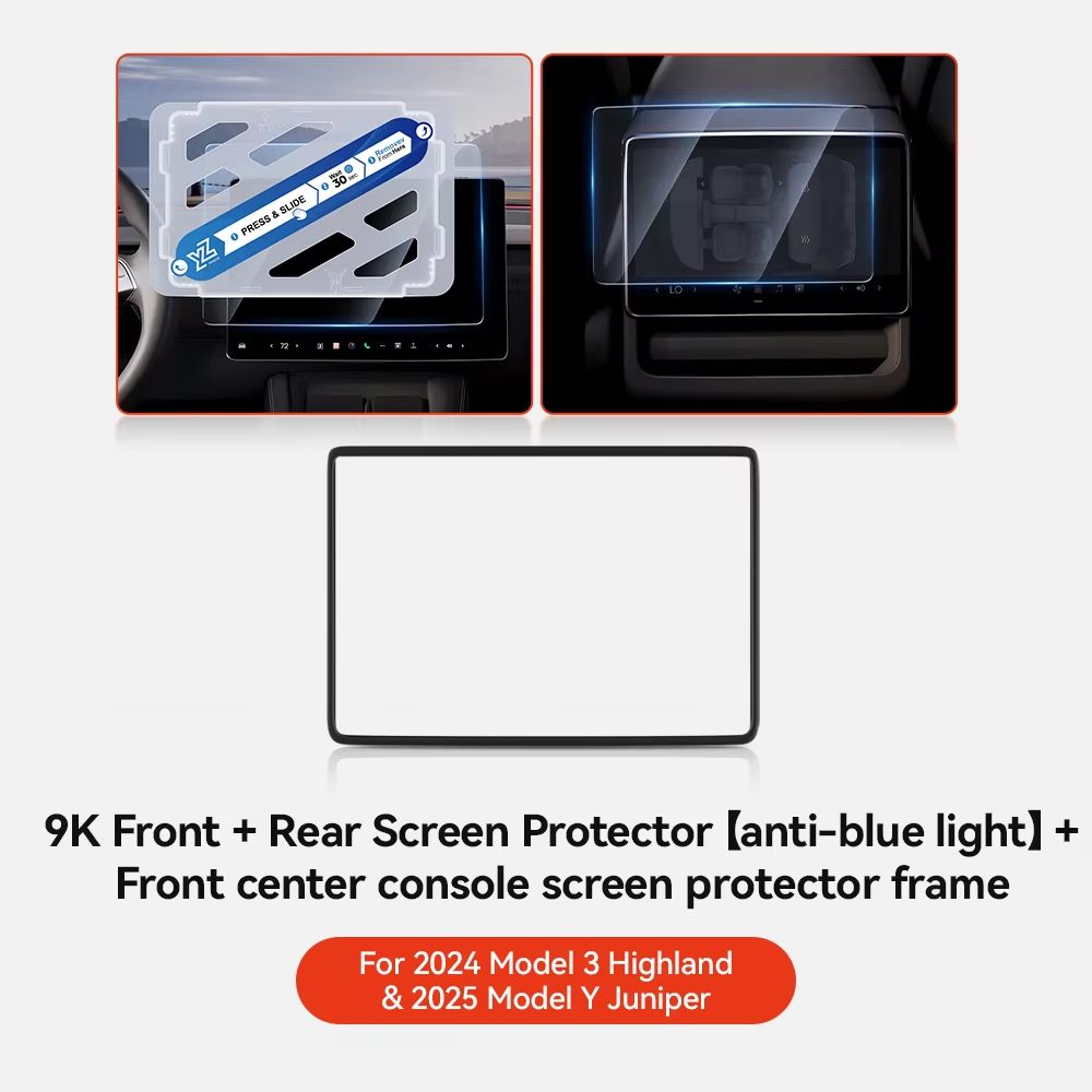 YZ Tempered Glass Screen Protector For Tesla Model 3Y  Matte AntiGlare HD Film For 20212025 Center  16