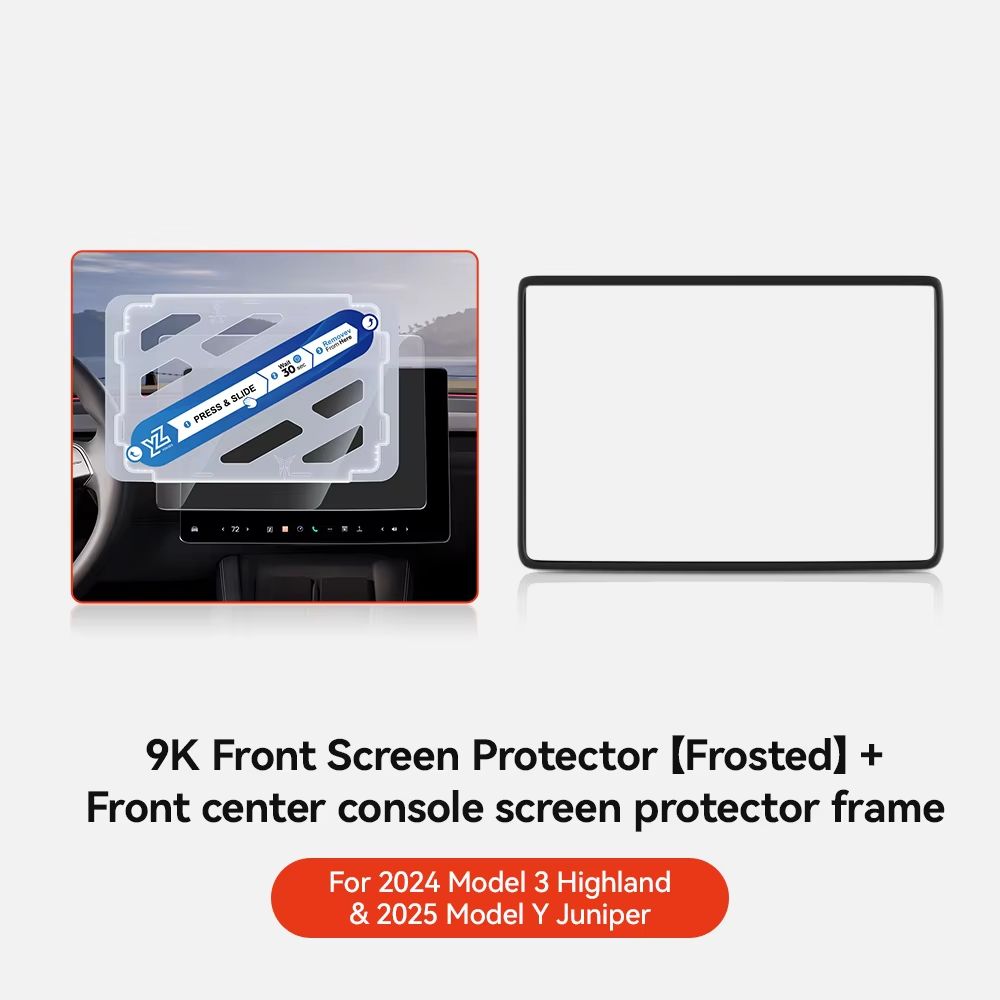 YZ Tempered Glass Screen Protector For Tesla Model 3Y  Matte AntiGlare HD Film For 20212025 Center  17