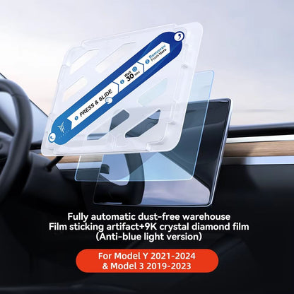 YZ Tempered Glass Screen Protector For Tesla Model 3Y  Matte AntiGlare HD Film For 20212025 Center  7