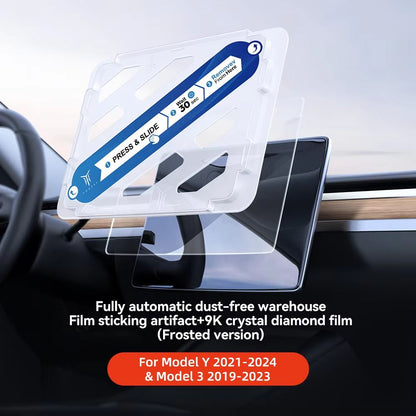 YZ Tempered Glass Screen Protector For Tesla Model 3Y  Matte AntiGlare HD Film For 20212025 Center  8