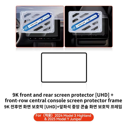 YZ Tempered Glass Screen Protector For Tesla Model 3Y  Matte AntiGlare HD Film For 20212025 Center  23