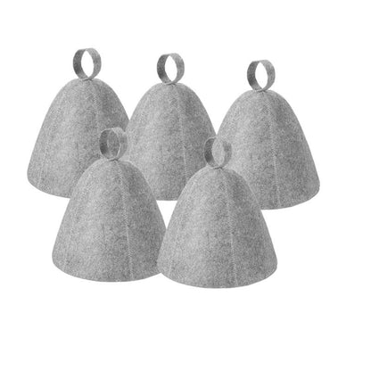 Premium Wool Felt AntiHeat Sauna Hat  Thick QuickDry Shower  Spa Cap For Hair Protection 7