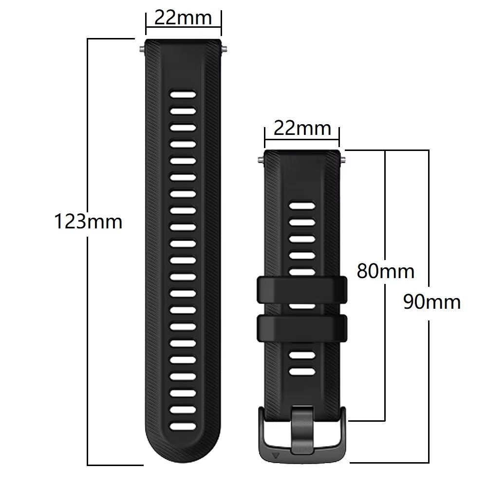 Sports Silicone Replacement Strap For Garmin Forerunner 965955945935745  22mm Soft Durable And Adju 4