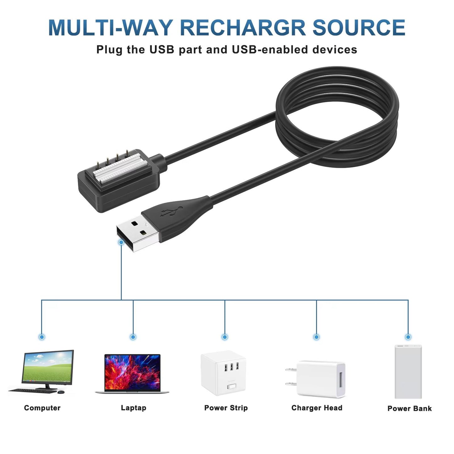 USB Charging Cable For Suunto 9 Spartan Sport EON Core And D5  Fast And Reliable Suunto Charger For 1