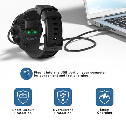 USB Charging Cable For Suunto 9 Spartan Sport EON Core And D5  Fast And Reliable Suunto Charger For 4