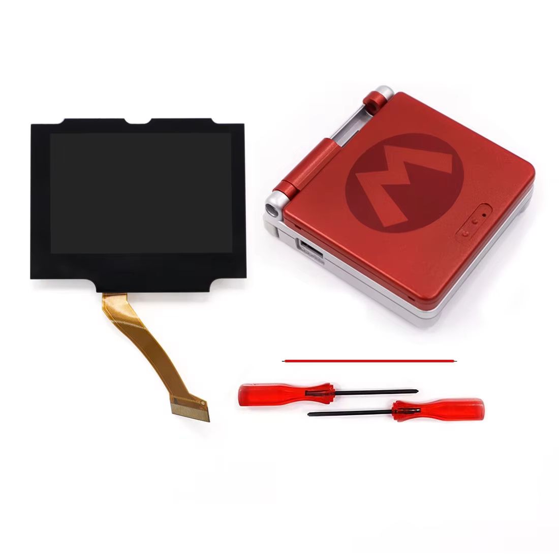 Laminated V5 IPS Backlit LCD Screen Replacement Kit For Game Boy Advance SP  No Shell Cutting Requi 23