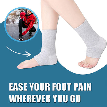 Anti Fatigue Bamboo Charcoal Fiber Foot Sleeves, Pain Relief, Compression Arch and Heel Support