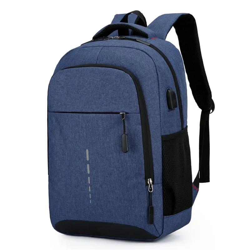 Large Capacity Travel Laptop Backpack, Classic Waterproof Men Bag, USB Charging Casual School Backpack