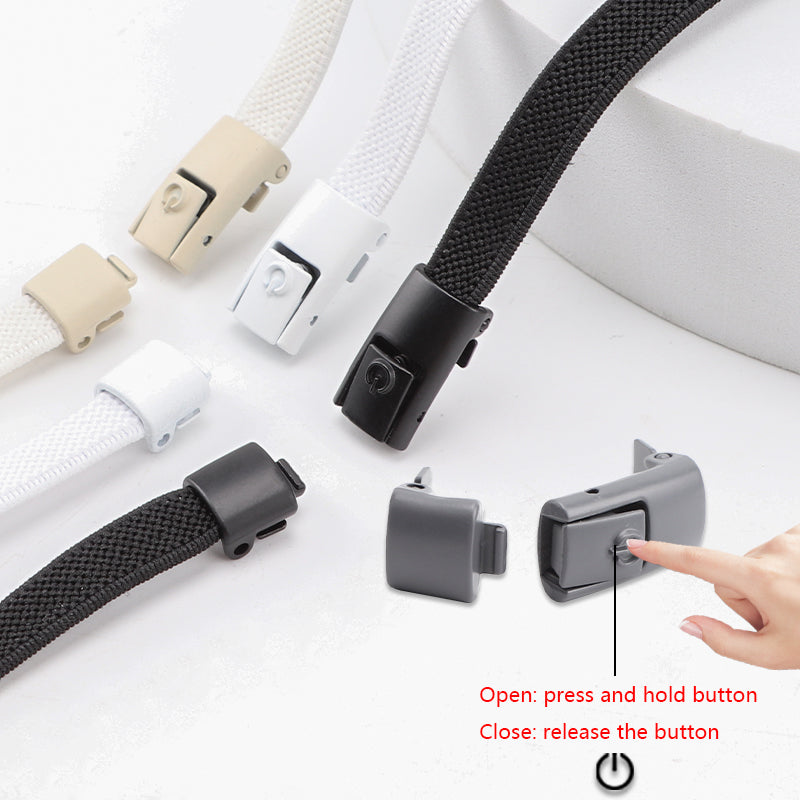 No Tie Elastic Shoelaces Press Lock Shoelace Colorful Sneakers Laces Tieless Shoe Laces One Size Ad 3