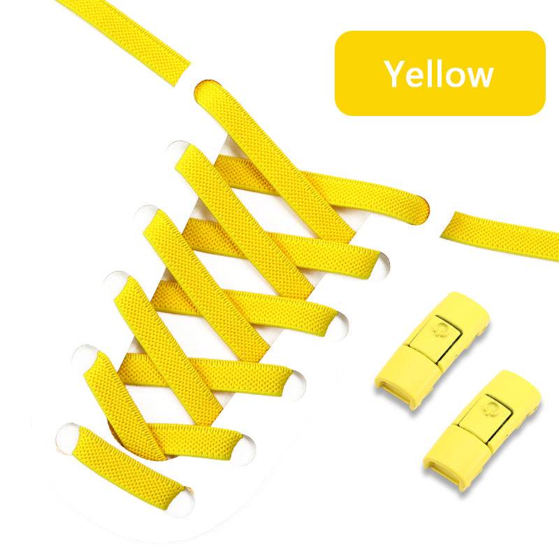 No Tie Elastic Shoelaces Press Lock Shoelace Colorful Sneakers Laces Tieless Shoe Laces One Size Ad 6