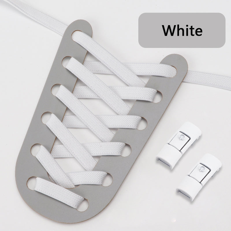 No Tie Elastic Shoelaces Press Lock Shoelace Colorful Sneakers Laces Tieless Shoe Laces One Size Ad 11