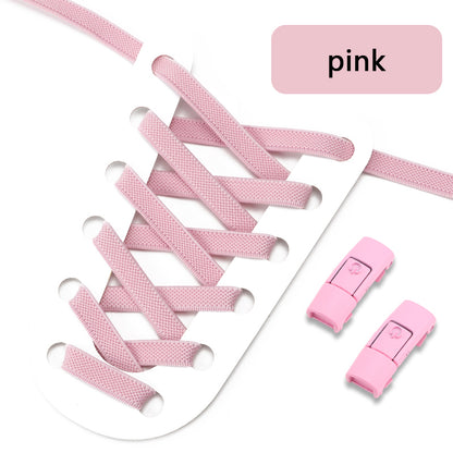 No Tie Elastic Shoelaces Press Lock Shoelace Colorful Sneakers Laces Tieless Shoe Laces One Size Ad 16