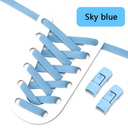 No Tie Elastic Shoelaces Press Lock Shoelace Colorful Sneakers Laces Tieless Shoe Laces One Size Ad 18