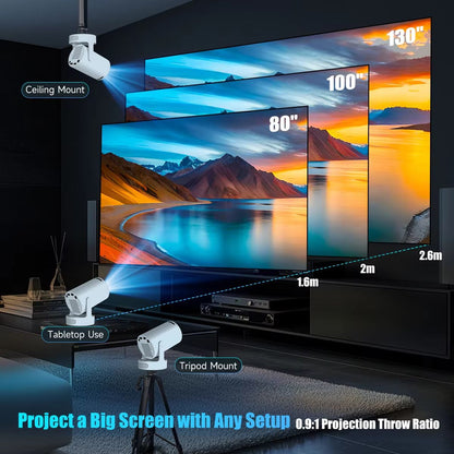 Magcubic HY300 Pro 4K Smart Projector  8000 Lumens Android 11 WiFi 6 Home  Outdoor Theater 4