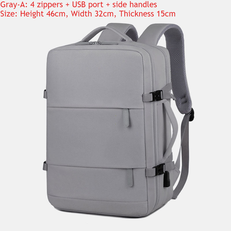 Large Capacity Waterproof Backpack Men Womens Multifunction Journey Bag With Shoe Storage Dry And W 5