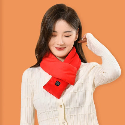 Electric Neck Warmer, USB Heating Scarf, Adjustable 3 Gear Temperature, Soft Fleece Wrap, Washable, Warm Comfort