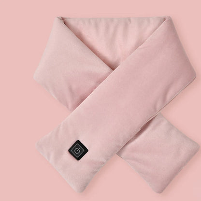 Electric Neck Warmer, USB Heating Scarf, Adjustable 3 Gear Temperature, Soft Fleece Wrap, Washable, Warm Comfort