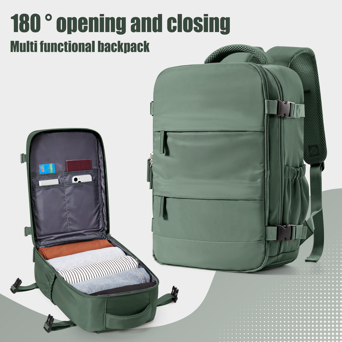Cabin Bag Travel, Backpack for Men Women, Hand Luggage, Leisure Laptop Backpack
