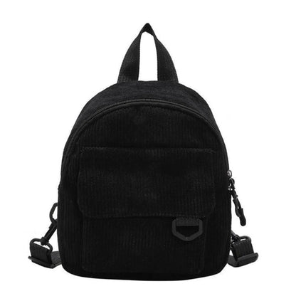 Corduroy texture, mini backpack ins, versatile backpack, super popular cute, commuting makeup bag, student bag