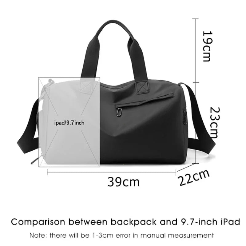 Oxford Travel Bags, Zipper, High Capacity, Solid, Fitness Bags, Waterproof, Thickened Fabric, Luggage, Sports Bags