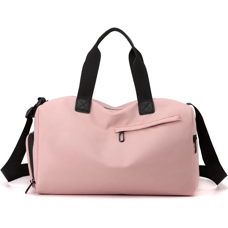 Oxford Travel Bags, Zipper, High Capacity, Solid, Fitness Bags, Waterproof, Thickened Fabric, Luggage, Sports Bags