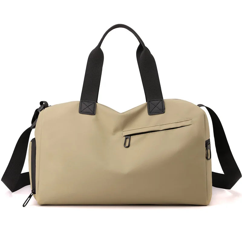 Oxford Travel Bags, Zipper, High Capacity, Solid, Fitness Bags, Waterproof, Thickened Fabric, Luggage, Sports Bags