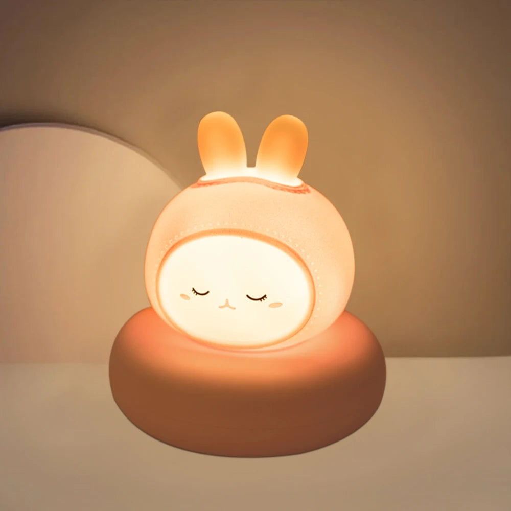 Touch Control Nightlight, Cute Animal Night Light for Kids, 3 Level Dimmable Nursery Sleeping Lamp, Breastfeeding Toddle