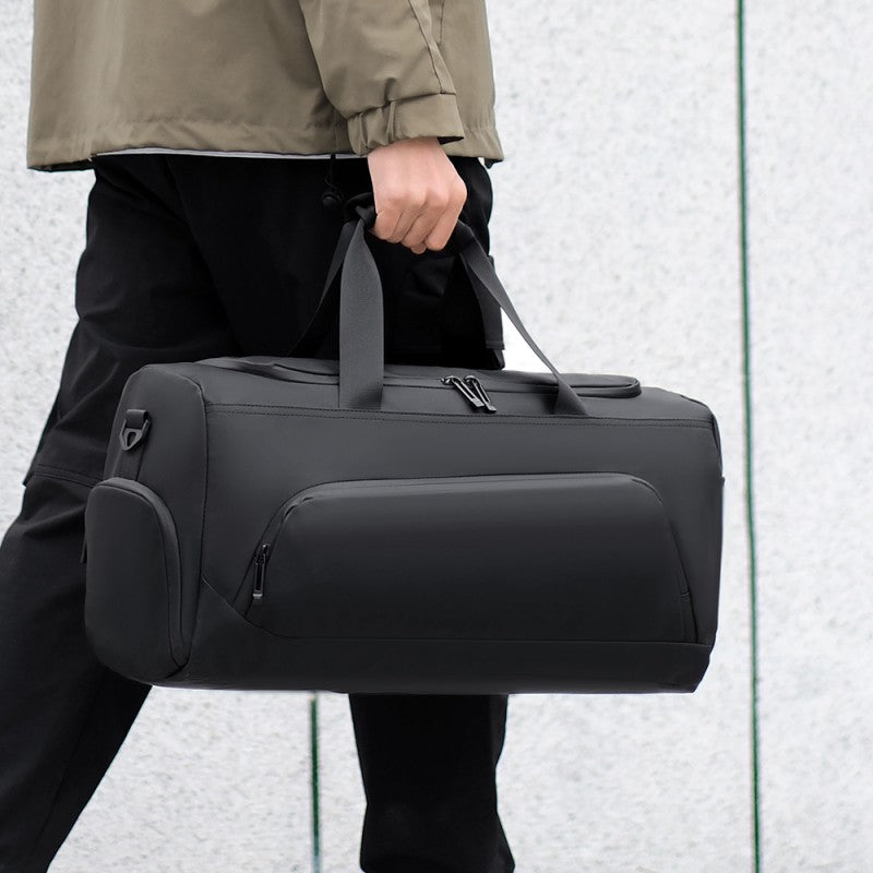Large Capacity Handbag, Sports Gym Bag, Portable Travel Duffel Bag, Multi-compartment with Shoes Storage