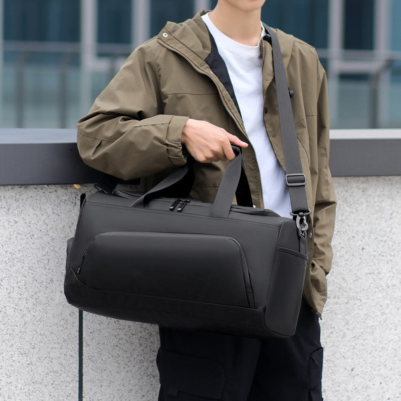 Large Capacity Handbag, Sports Gym Bag, Portable Travel Duffel Bag, Multi-compartment with Shoes Storage