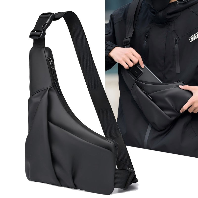 Casual Chest Bag, Anti-Theft Triangle, Adjustable Strap, for Men, Travel, Outdoor Activities, Commuting