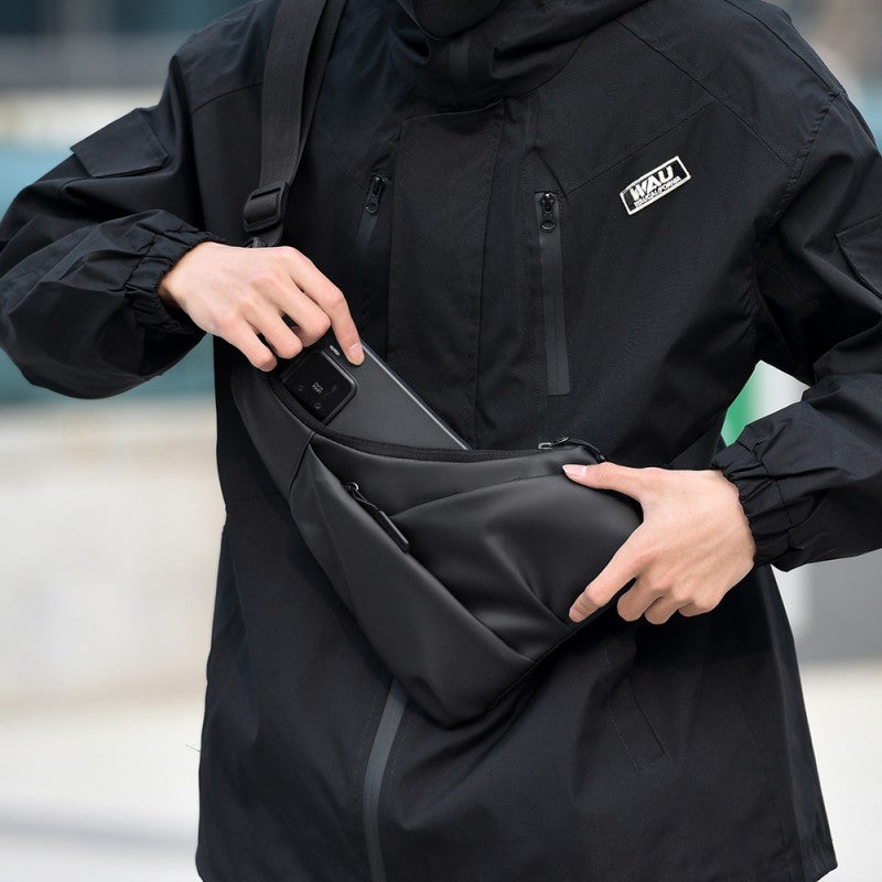 Casual Chest Bag AntiTheft Triangle Adjustable Strap For Men Travel Outdoor Activities Commuting 3