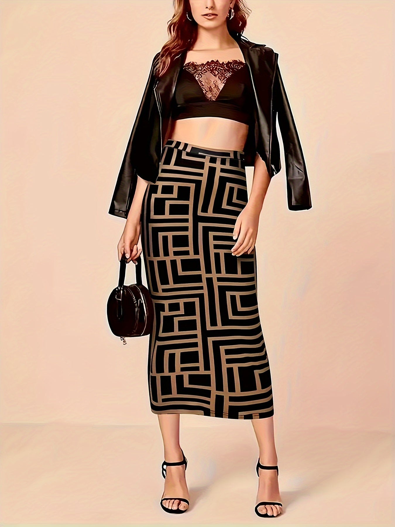 Plus Size Skirt, Women's Fashion, Spring Summer New, Wind Slit Design, Half Body Skirt, Temperament Style