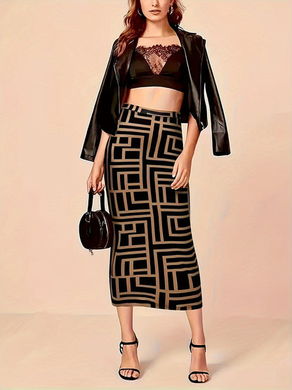 Plus Size Skirt, Women's Fashion, Spring Summer New, Wind Slit Design, Half Body Skirt, Temperament Style