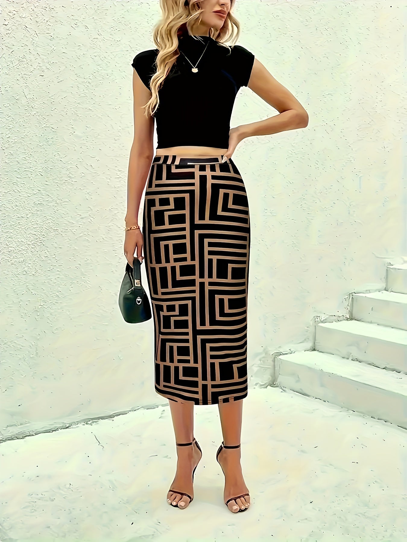 Plus Size Skirt, Women's Fashion, Spring Summer New, Wind Slit Design, Half Body Skirt, Temperament Style