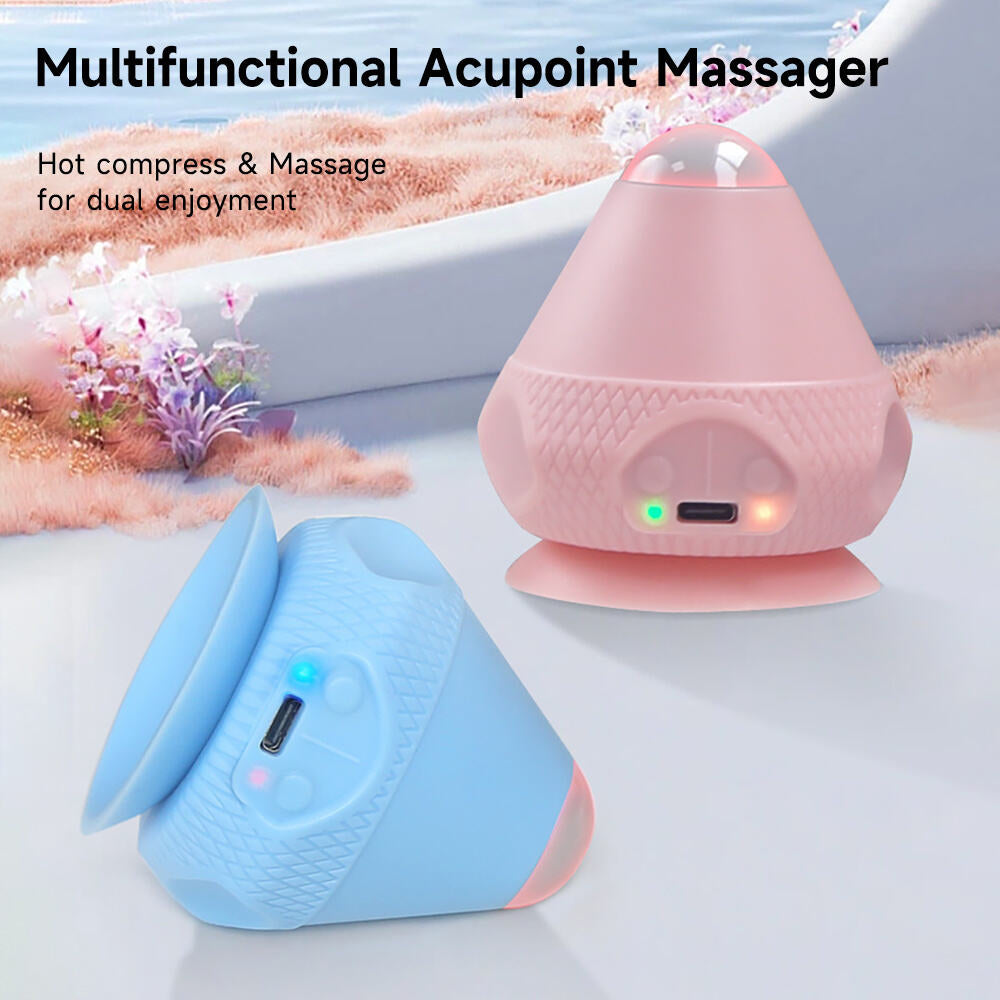 Silicone Self Massager Ball With Heat Deep Tissue Massage Ball Trigger Point Vibration Therapy For  3