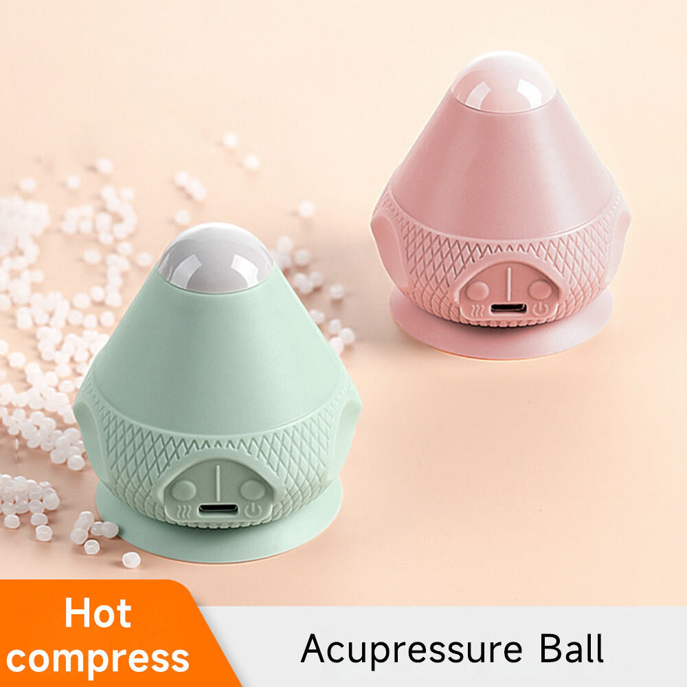 Silicone Self Massager Ball With Heat Deep Tissue Massage Ball Trigger Point Vibration Therapy For  4