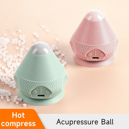 Silicone Self Massager Ball With Heat Deep Tissue Massage Ball Trigger Point Vibration Therapy For  4
