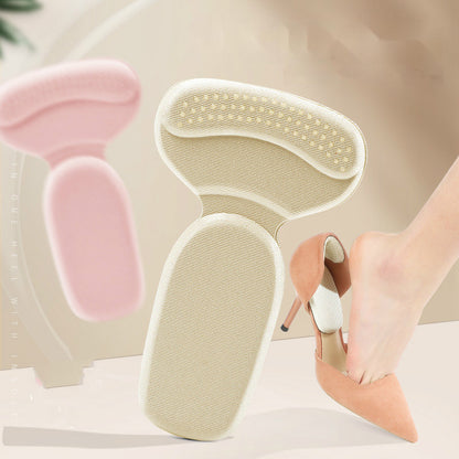 Heel Protector T Shape Sponge Shoe Cushion, High Heel Inserts, Heel Pads, Shoe Adjuster for Women, Comfortable Insoles