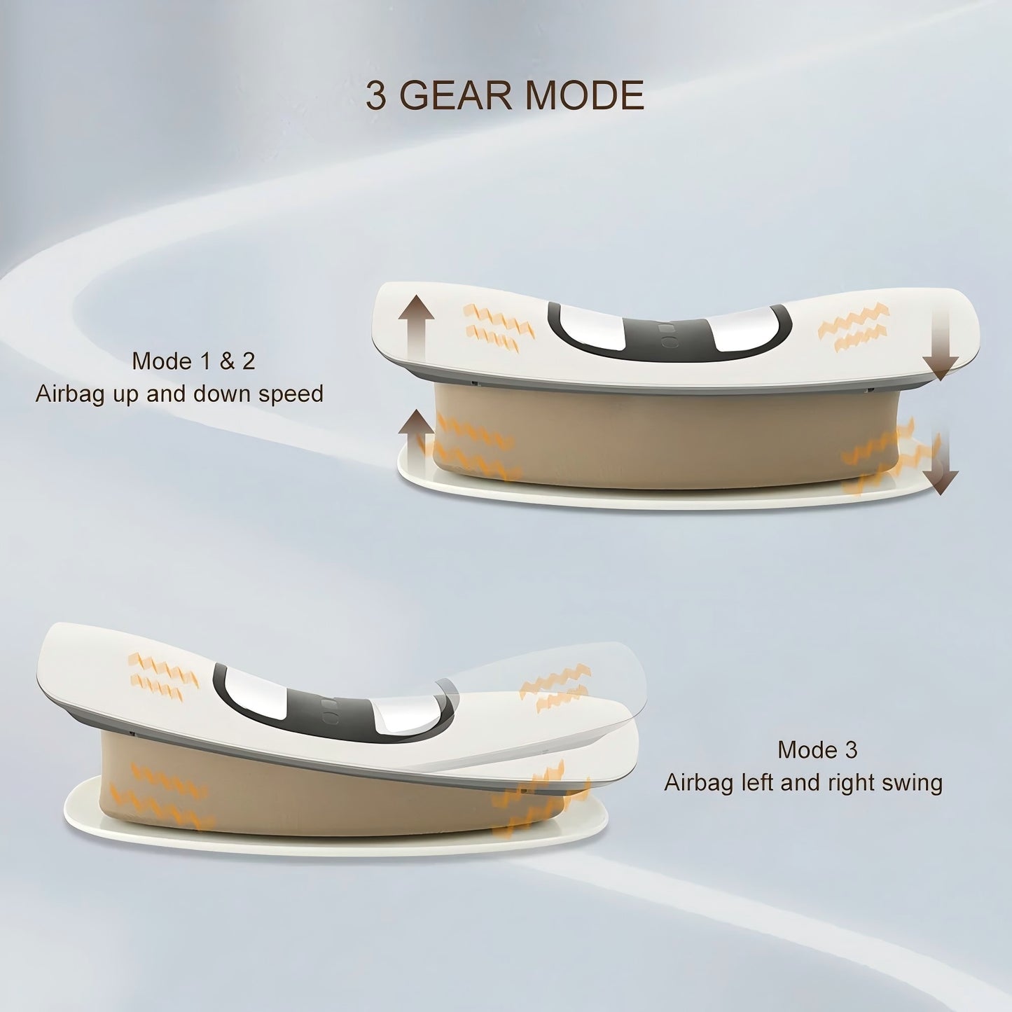 Back Massage Stretcher with Vibration, Multifunctional Lumbar Traction Device, Waist Spine Support Massager
