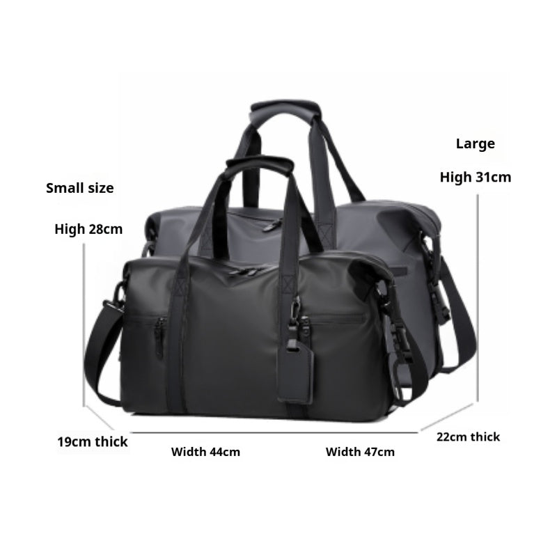 Duffel Bag For Gym Travel Sports Lovers Mens Gym Bag Black Adjustable Shoulder Strap Fitness Gear B 1