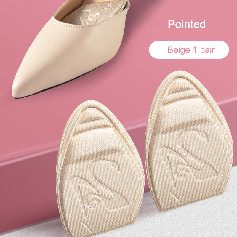 Non Slip Forefoot Cushion Pad, Shoe Inserts Toe Plug, Half Insoles Filler for High Heels, Comfort Pain Relief Support