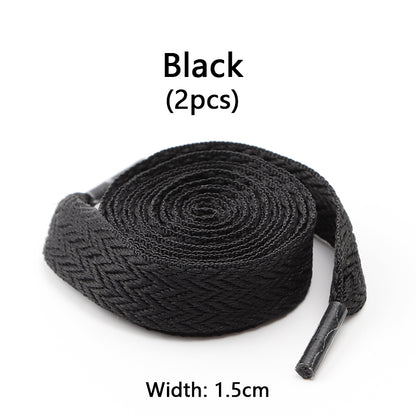 Luxury Wavy Bread Shoe Laces Flat Shoelaces For Sneakers Trend Rope Strings For Stylish Shoes 6