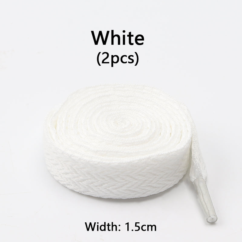 Luxury Wavy Bread Shoe Laces Flat Shoelaces For Sneakers Trend Rope Strings For Stylish Shoes 20
