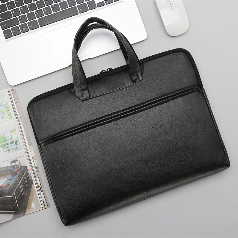 Title 2: Large Capacity Handbag Men'S Briefcase, Adjustable Shoulder Bag And Crossbody Bag With Many Compartments