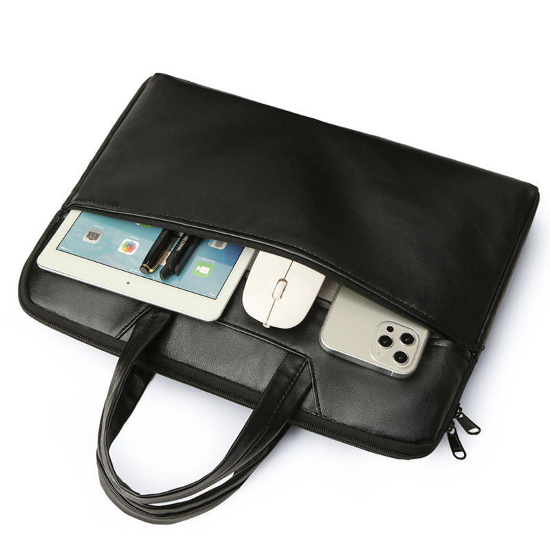 Title 2: Large Capacity Handbag Men'S Briefcase, Adjustable Shoulder Bag And Crossbody Bag With Many Compartments
