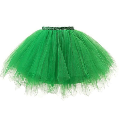 Women's Tutu Skirt, Rockabilly Petticoat, Elastic High Waist Ballet Underskirt, Dance Dress Costume, Party Skirt