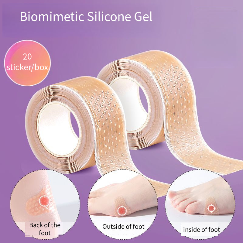 Heel Protector Inserts, Silicone Gel Heel Stickers, Invisible Foot Cushion Pads, Biomimetic Pain Relief Foot Care