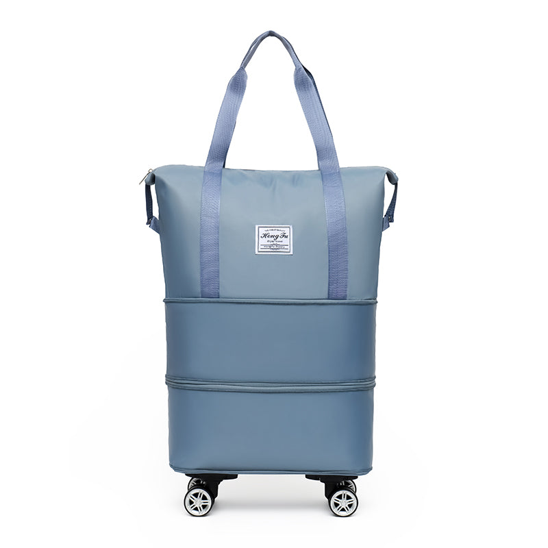 Title 2 Business Trip Portable Boarding Duffel Bag Expandable Adjustable Universal Wheel Travel Bag 10
