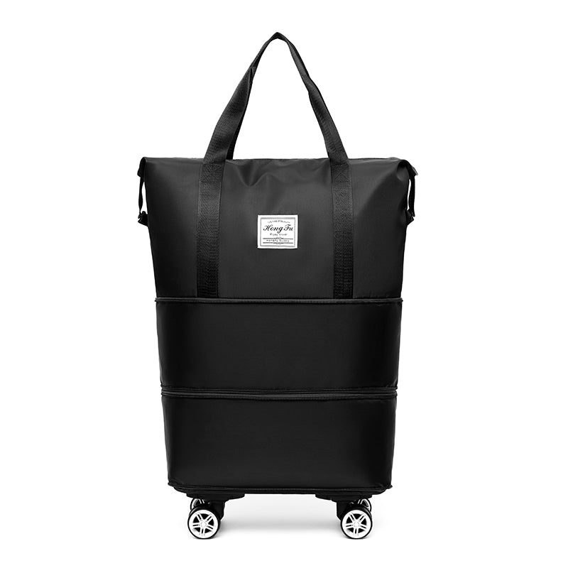 Title 2 Business Trip Portable Boarding Duffel Bag Expandable Adjustable Universal Wheel Travel Bag 11